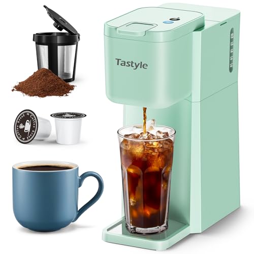 Mini Compact Single Serve Coffee Maker for K Cup and Ground L5153
