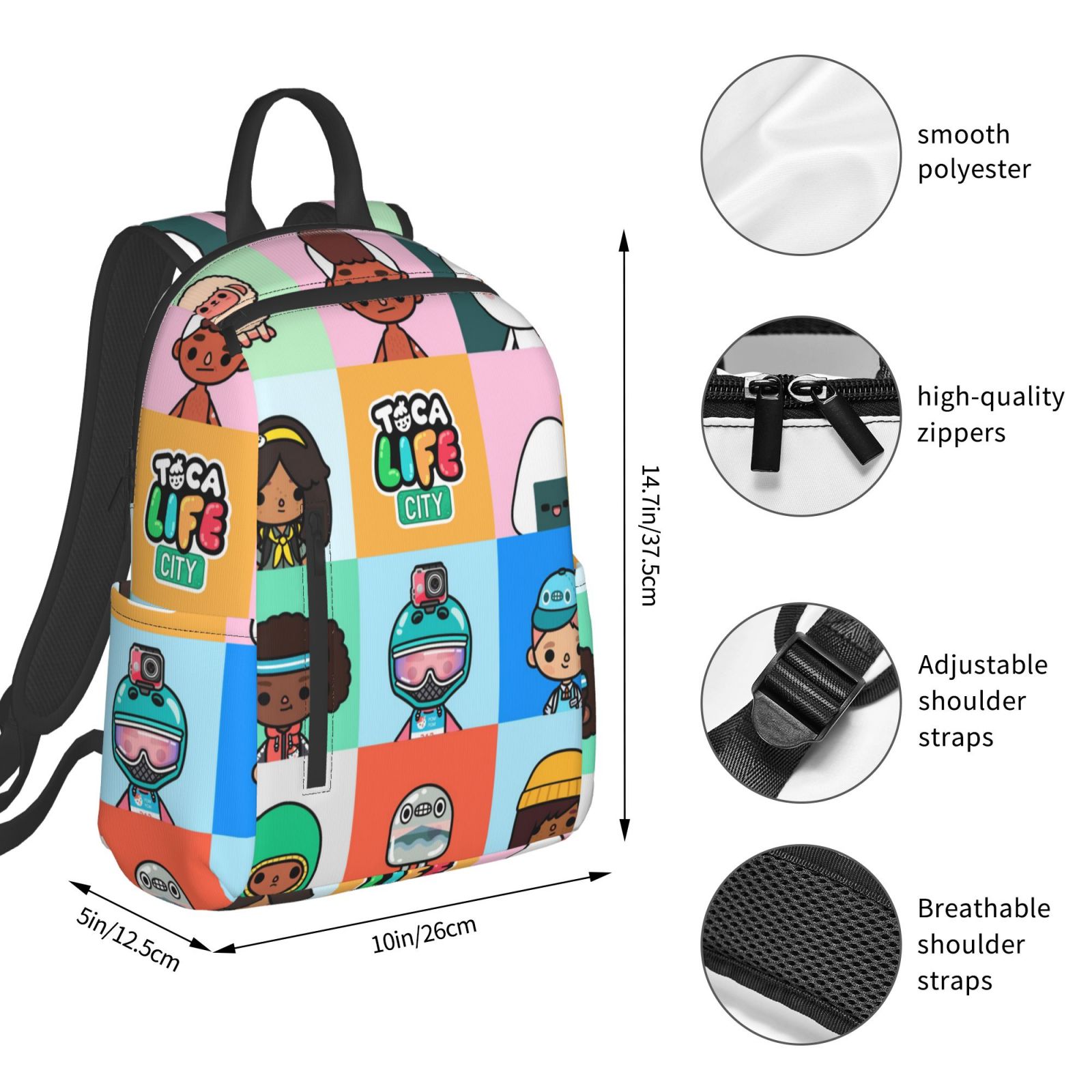 Lightweight Unisex Backpack T83668