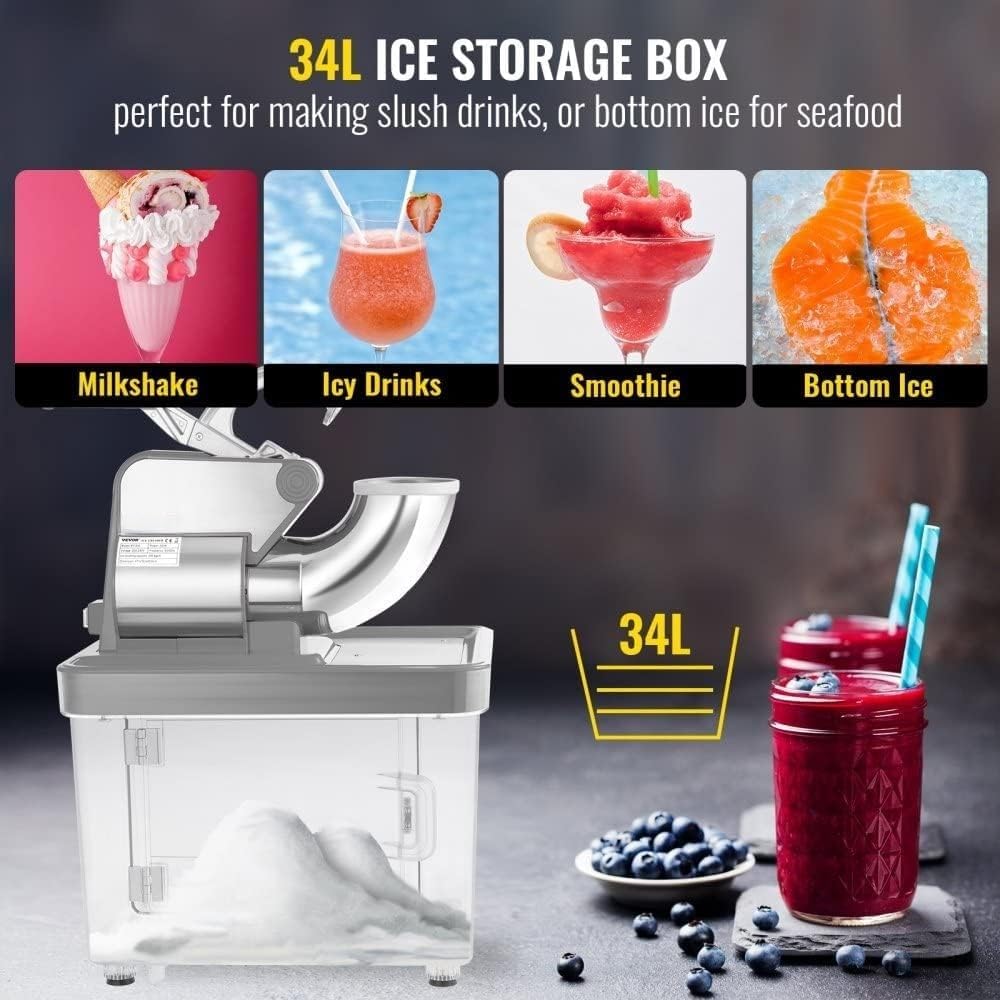 Stainless Steel Shaved Ice Machine U438
