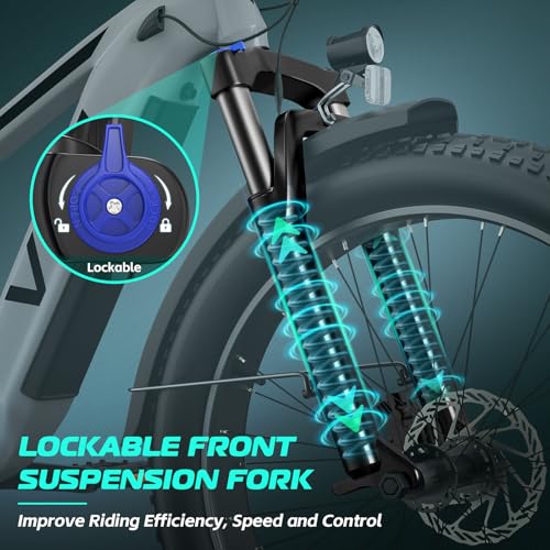 26" x 4.0 Fat Tire Electric Bike with 48V 15AH Battery G82022