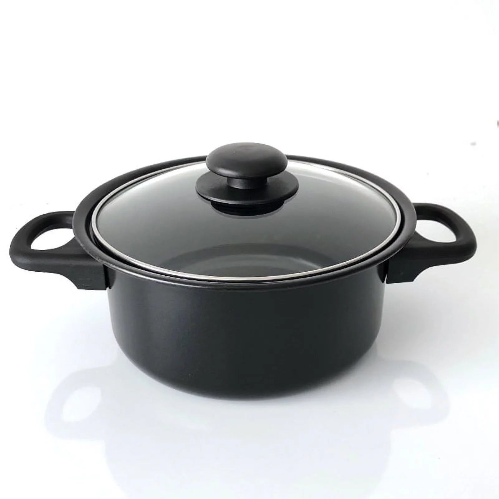 13 Piece Non-Stick Cast Iron Cookware Set with Glass Lids J4097