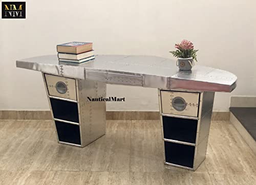 Aviator Wing Desk Aluminium Desk 72 Inches Y366500