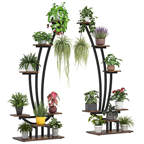 6-Tier Tall Metal Plant Stand Pack of 2 O94738