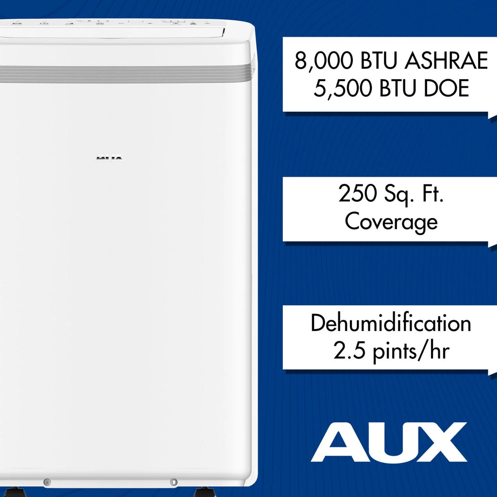 8,000 BTU Portable Air Conditioner, white N788388