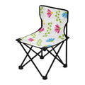 Pink Floral Green Leaves Portable Camping Chair with Carry Bag C484