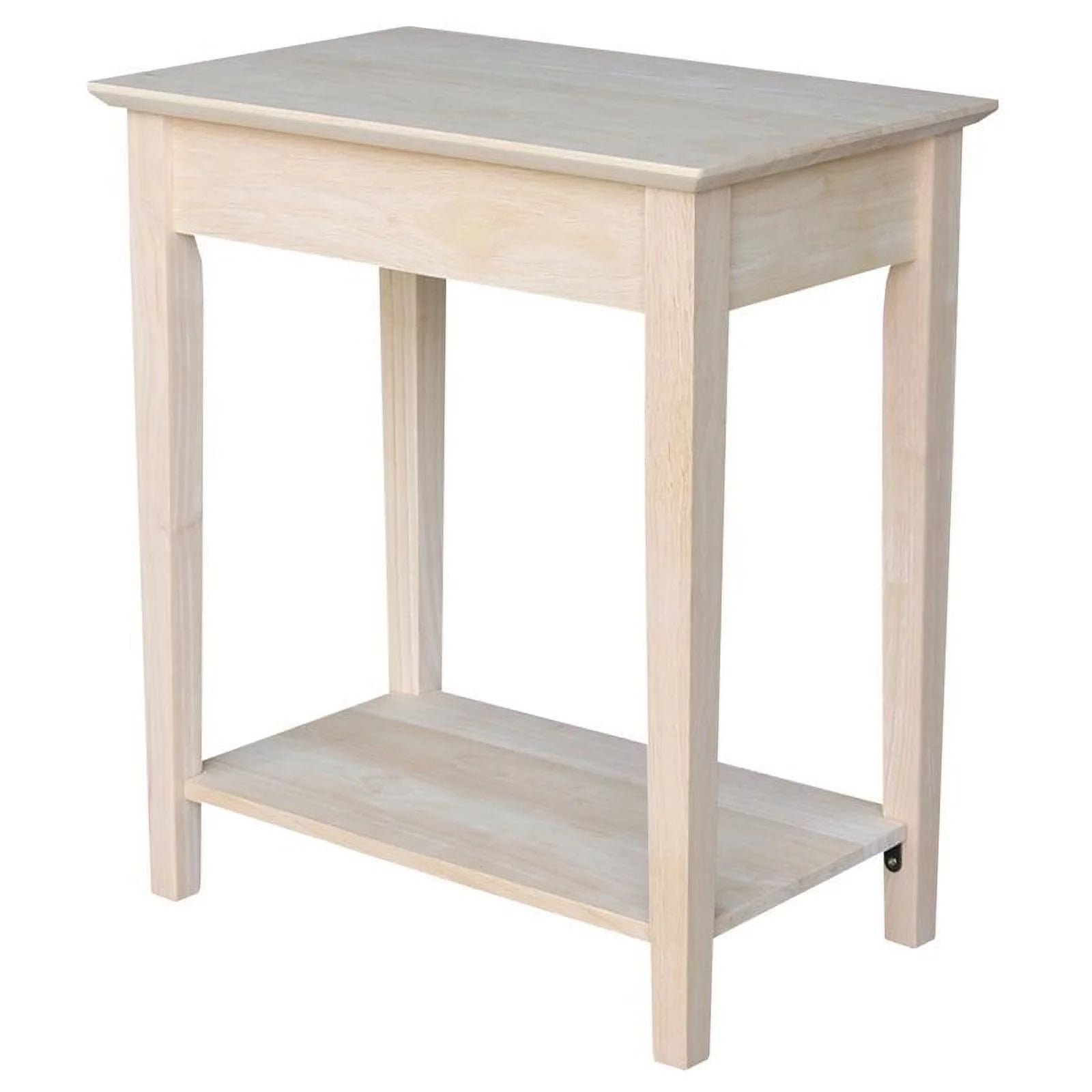 Natural Wood 1 Drawer End Table I456538