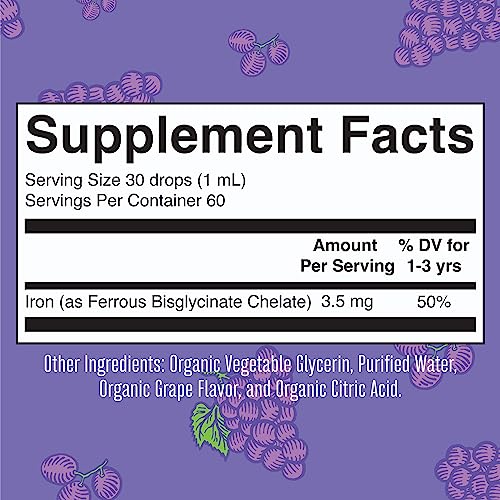 Liquid Iron Supplement for Children Ages 1-3, 2 Fl Oz Q232260