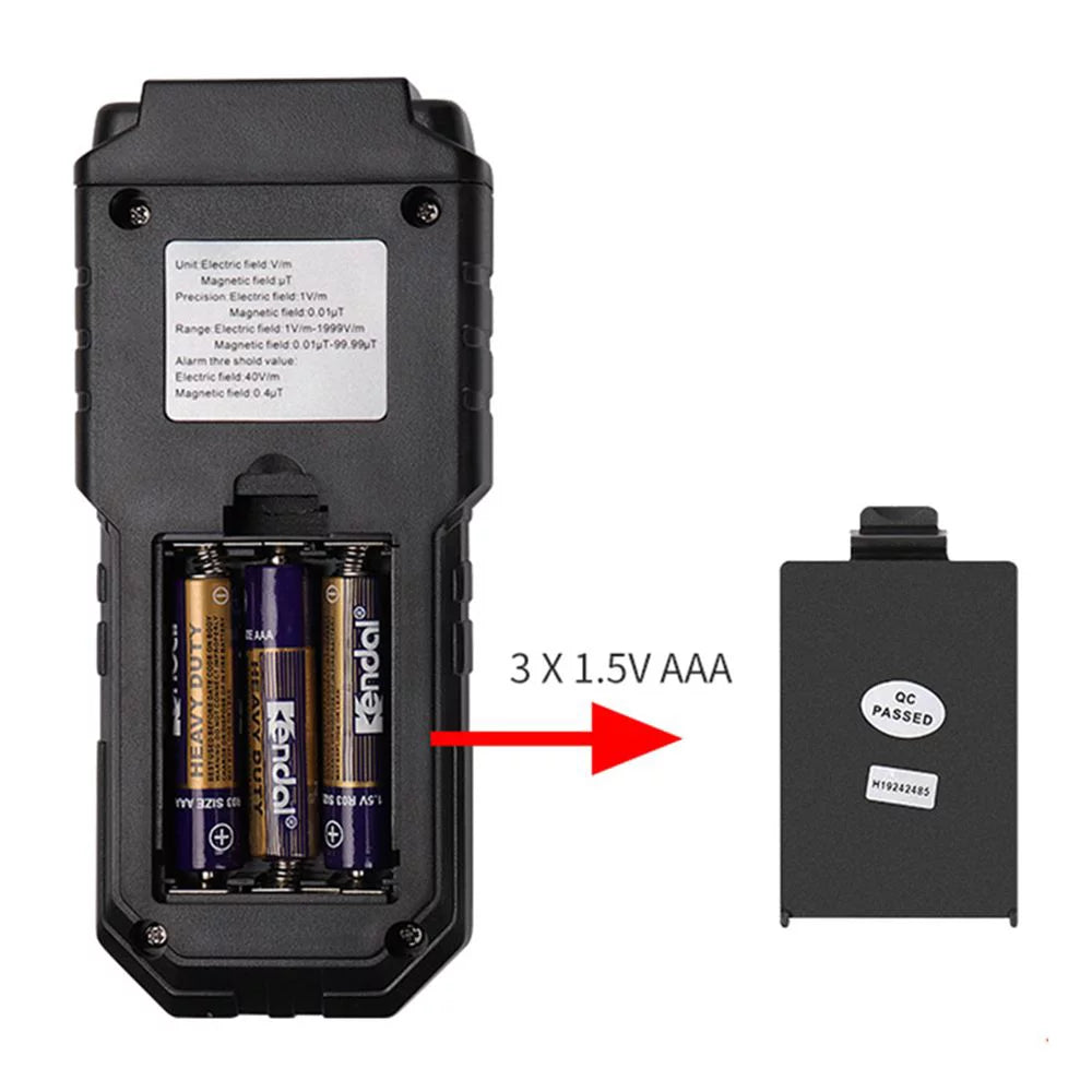 EMF Meter Electromagnetic Radiation Tester Digital Display K769571