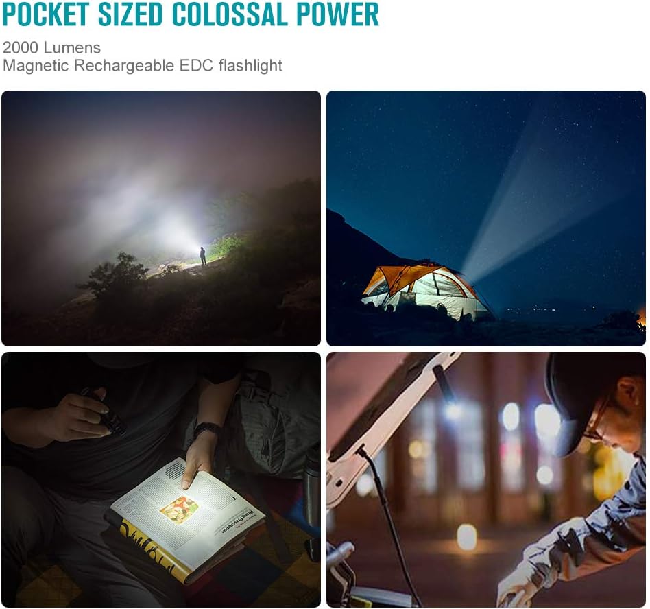 Compact Rechargeable LED Flashlight with 3500mAh 18650 Battery Z25090
