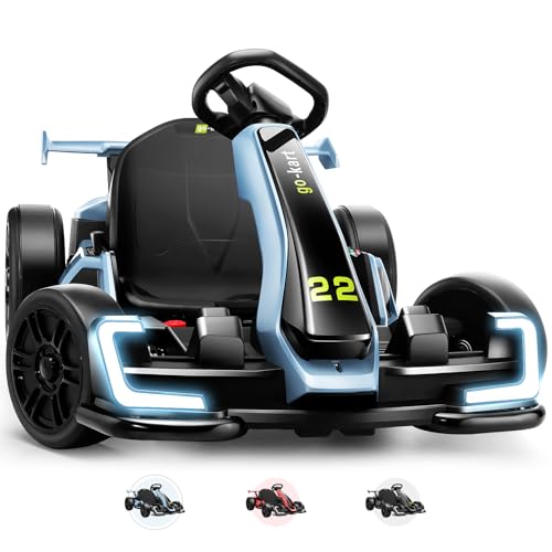Red 24V Electric Drift Kart with Adjustable Seat F84028