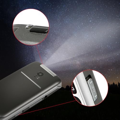 Grey Big Button Flip Mobile Phone with SOS Button H258