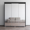 Black 3 Door High Gloss Wardrobe Armoire L24273