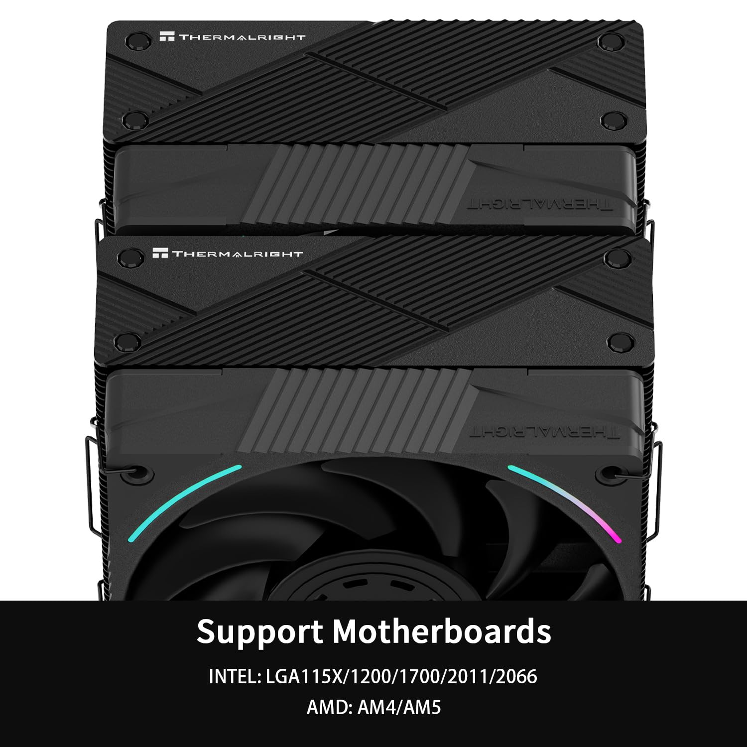 CPU Cooler with Dual PWM Fan and 7 Heat Pipes J221