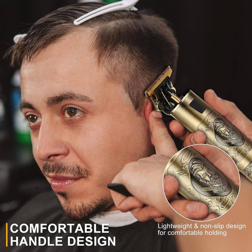 Gold Cordless Hair Clippers with LCD Display H822115
