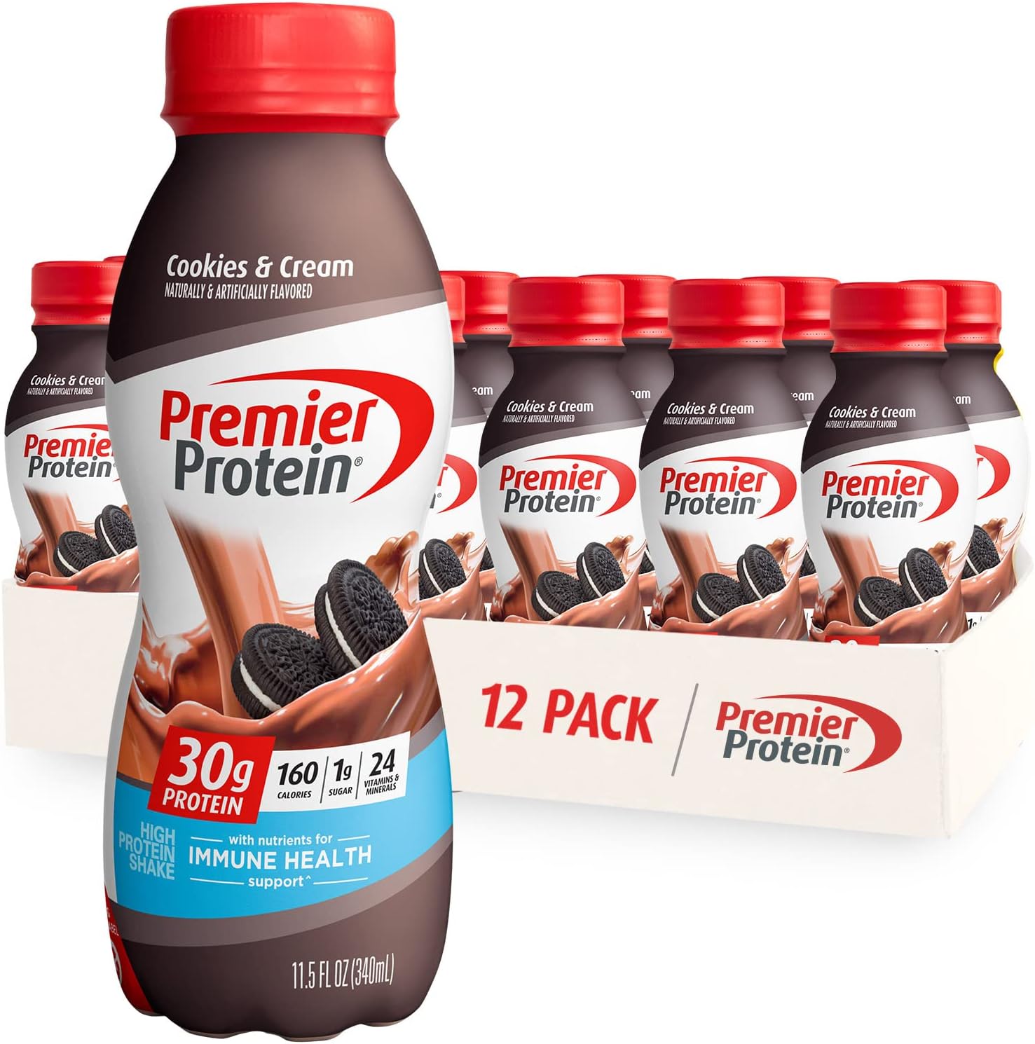 12 Packs Premier Protein Shake Cookies & Cream and Vanilla G321263
