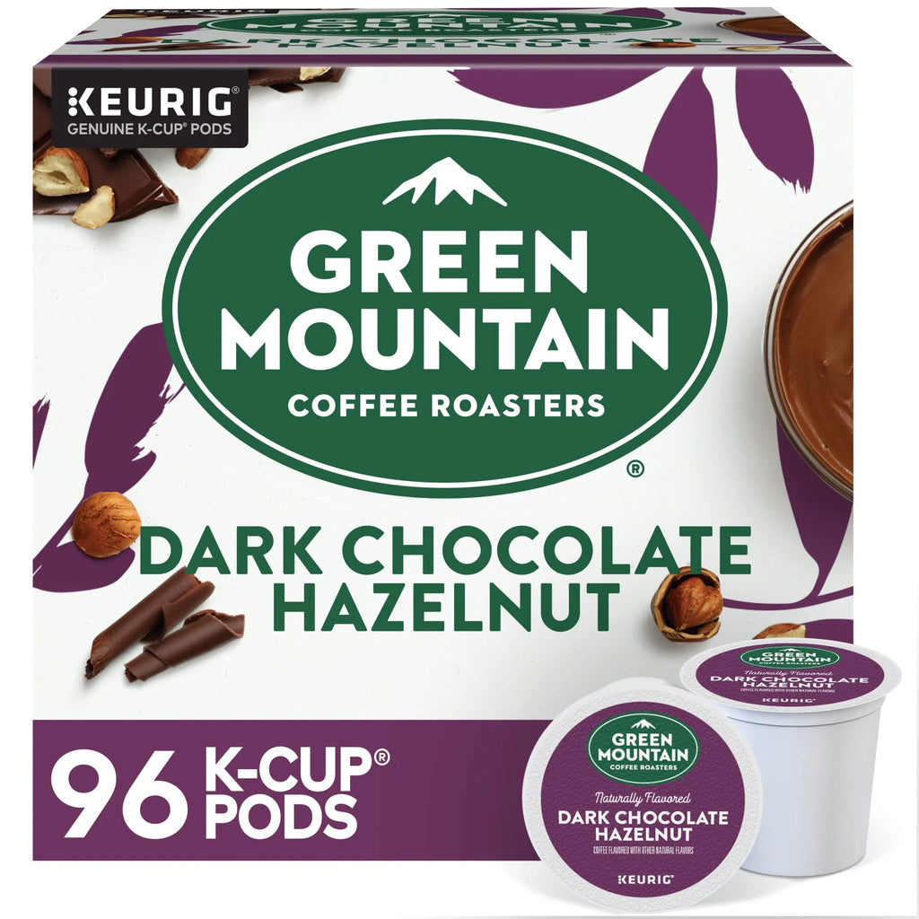 96 Count Dark Chocolate Hazelnut Coffee K-Cup Pods D244483