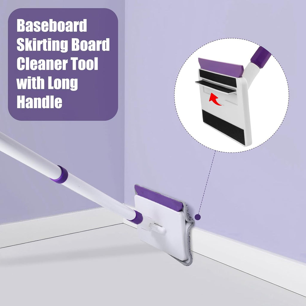 60" Extendable Baseboard Cleaner with 5 Reusable Pads R6797