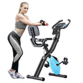 2 In 1 Recumbent Exercise Bike and Upright Indoor Cycling Bike with 16 Level Magnetic Resistance H3897