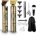 Gold Cordless Hair Clippers with LCD Display H822115