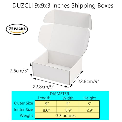 White Corrugated Cardboard Boxes Set of 25 S87571