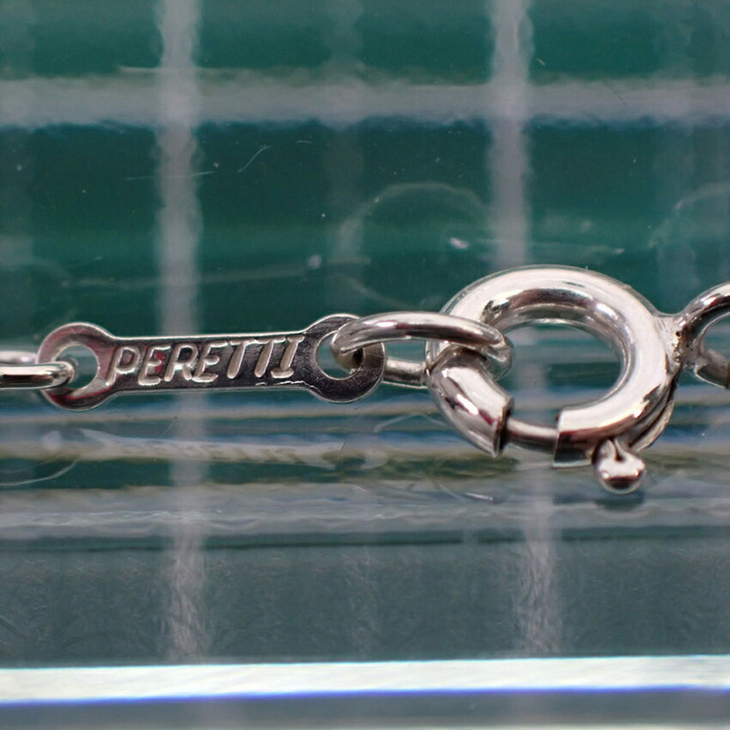 925 bean pendant necklace J3627