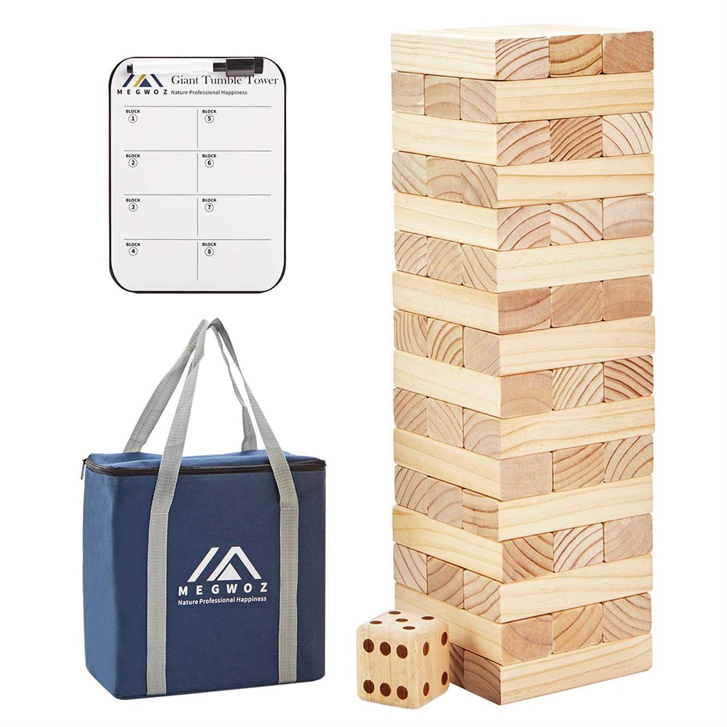 Giant Tumble Tower Game Stacking Indoor Outdoor P35249