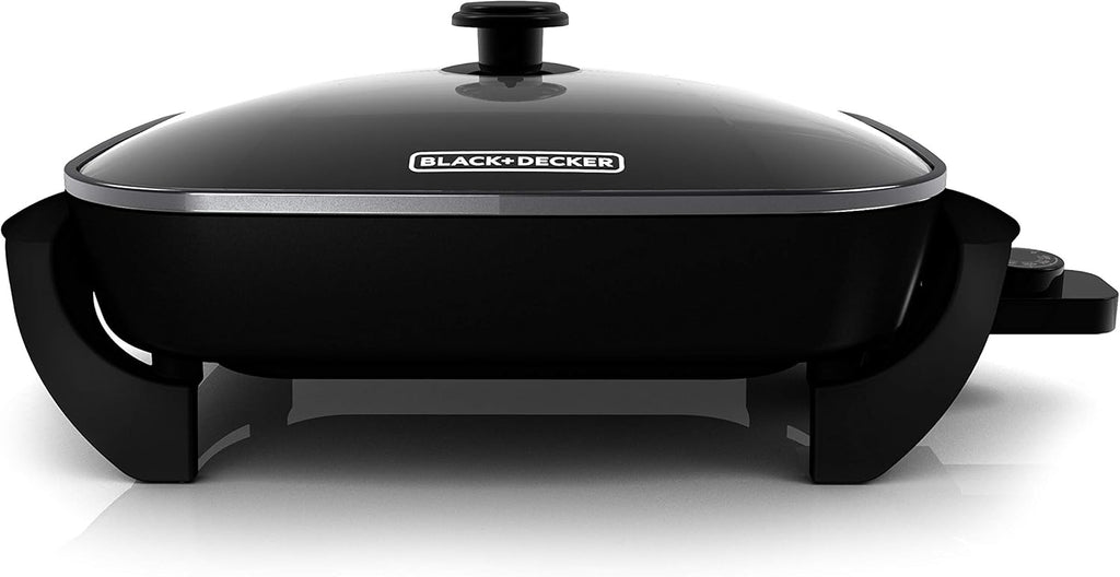 12"x15" Nonstick Electric Skillet with Tempered Glass Lid U9901
