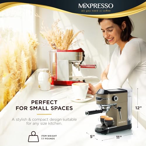 15 Bar Espresso Machine with Milk Frother Steam Wand T89852