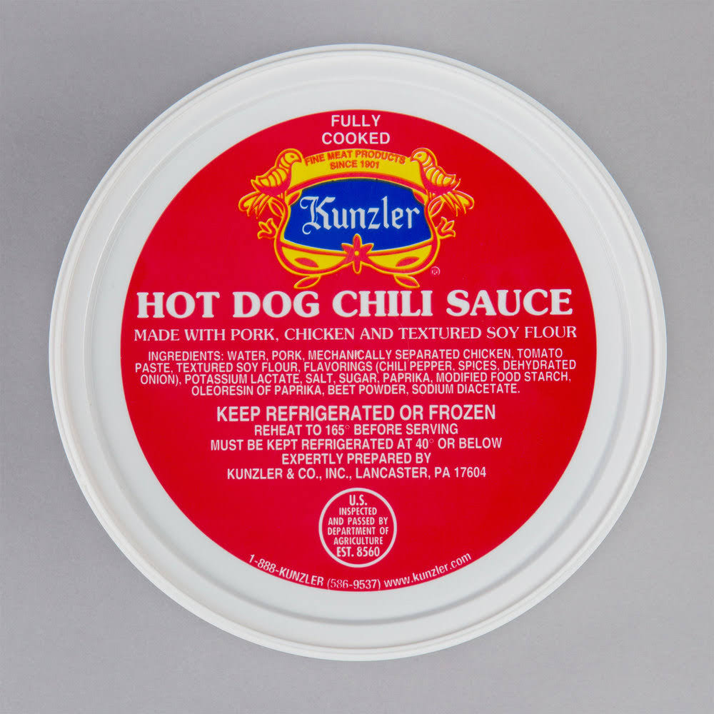 3 lb. Hot Dog Chili Sauce - 4/Case W63944