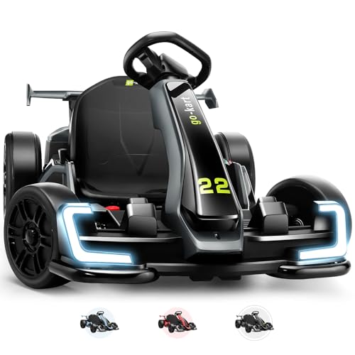 Red 24V Electric Drift Kart with Adjustable Seat F84028