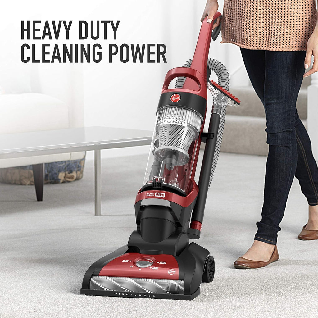 Red Upright Vacuum Cleaner with HEPA Media Filtration V22296