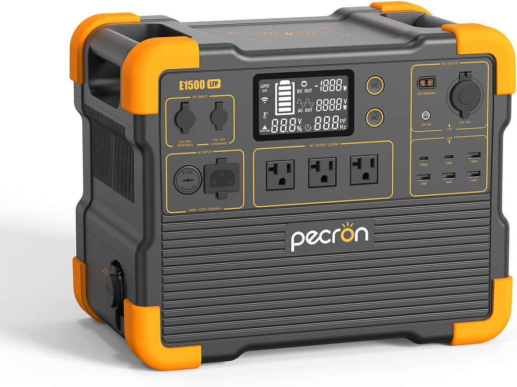 Portable Power Station 1536Wh 2200W LiFePO4 Battery Backup H986