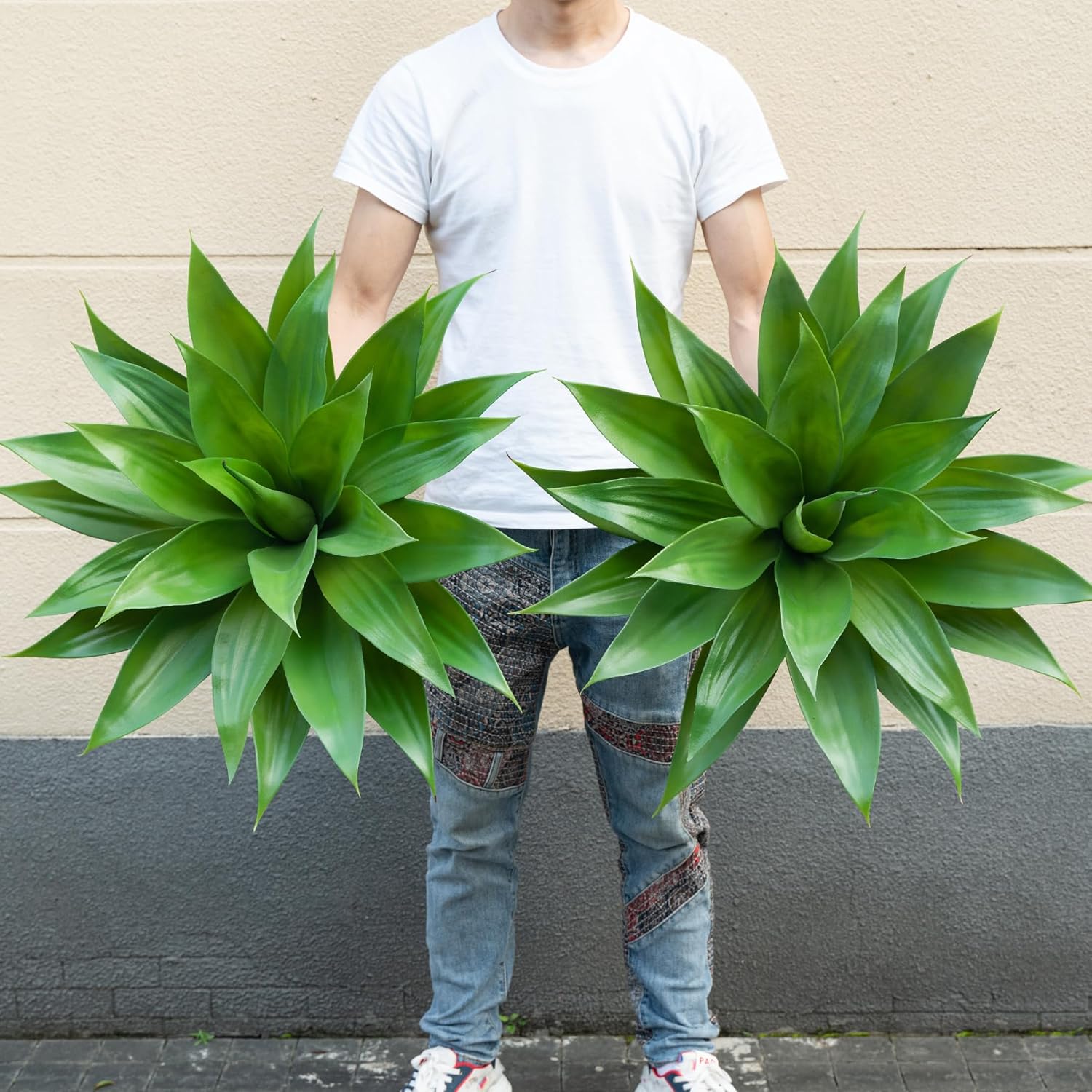 2 Pack 28" UV Resistant Artificial Agave Plants J441
