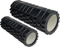 2 High-Density Foam Roller Set (12" and 13") - Black N789488
