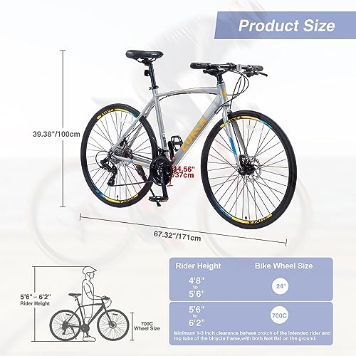 700C Aluminum Alloy Frame Road Bike V2590