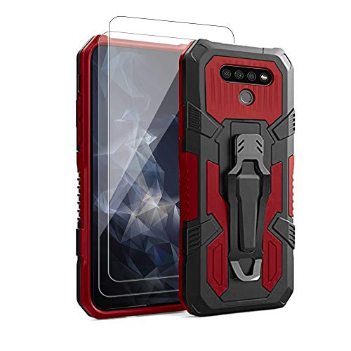 2Pack Black Heavy-Duty Protective Case for LG K51 P1932