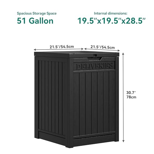 Brown Double-Wall Resin Outdoor Storage Box G69681