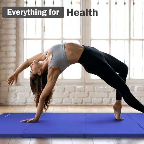 Blue 4'x8'x2" Extra Thick Gymnastics Mat U9333