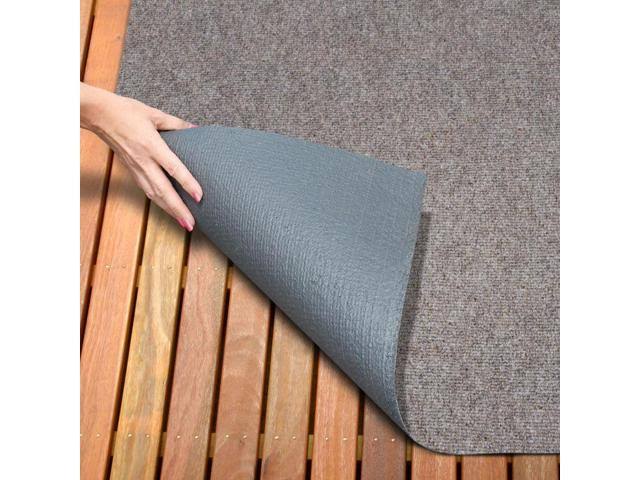 Brown 6 Feet x 20 Feet Indoor Outdoor Carpet with Rubber Backing B792411