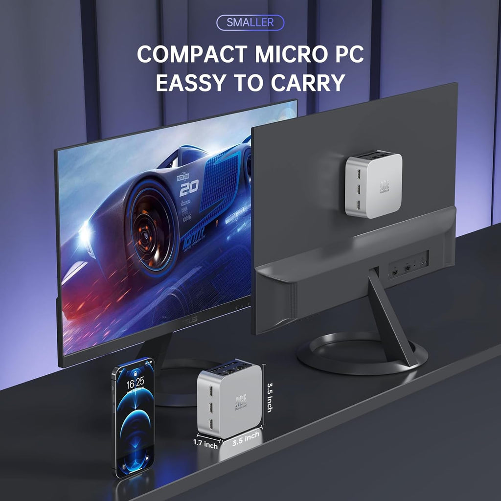 Mini PC Intel 12th Gen N95 16GB LPDDR5 512GB M.2 SSD C403598