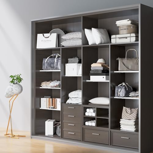 2Pack Expandable Metal Closet Shelf Organizer A1354