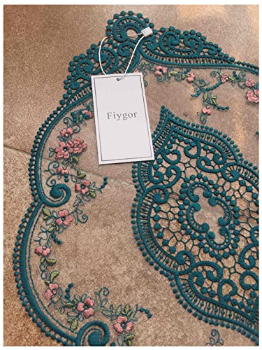 2 Pack 12x18-in Black Retro Lace Placemats N86613