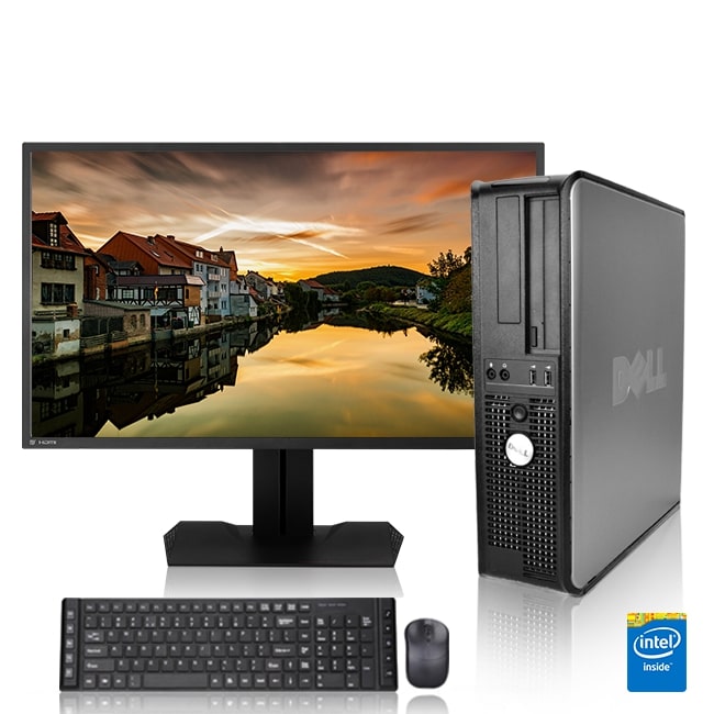 Restored Dell Optiplex Desktop Computer 3.0 GHz Core 2 Duo Tower PC, 8GB, 1TB HDD, Windows 10 Home x64, 24" Monitor G862