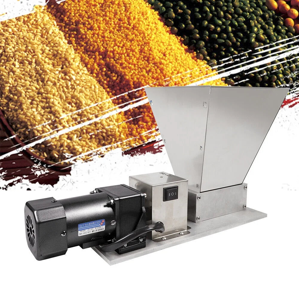 Electric Grain Mill 60W 110V 2 Roller Adjustable Roller M486295