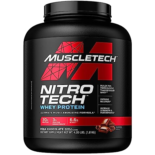 Milk Chocolate Creatine Monohydrate Powder Whey Protein Isolate & Peptides 4 Pound 40 Servings P603