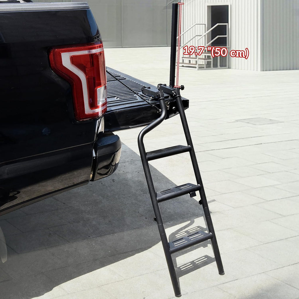 Heavy Duty Folding Pickup Truck Tailgate Ladder with Handrail Y458