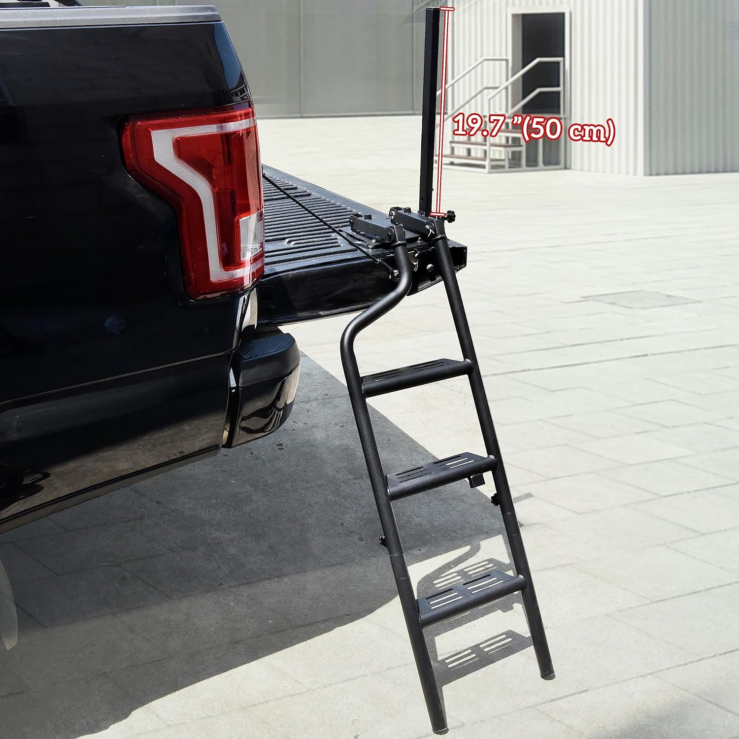 Heavy Duty Folding Pickup Truck Tailgate Ladder with Handrail Y458