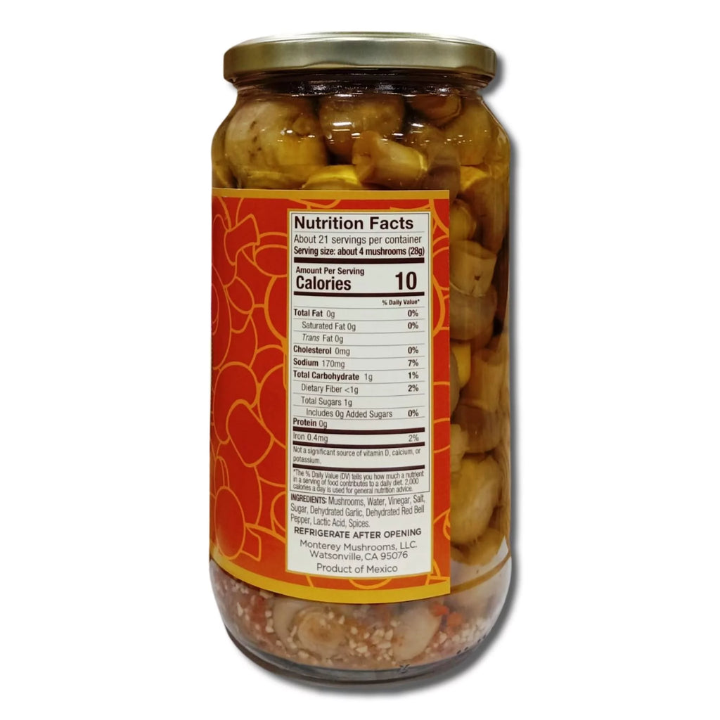 32 Ounce Garlic Marinated Mushrooms Pack of 2 N708