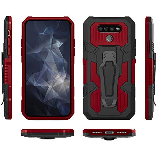 2Pack Black Heavy-Duty Protective Case for LG K51 P1932