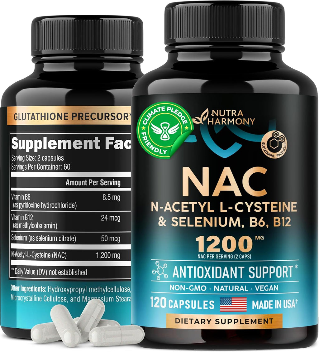 N Acetyl Cysteine 600 mg per Capsule, 1200 mg per Serving, 90 Capsules U65323